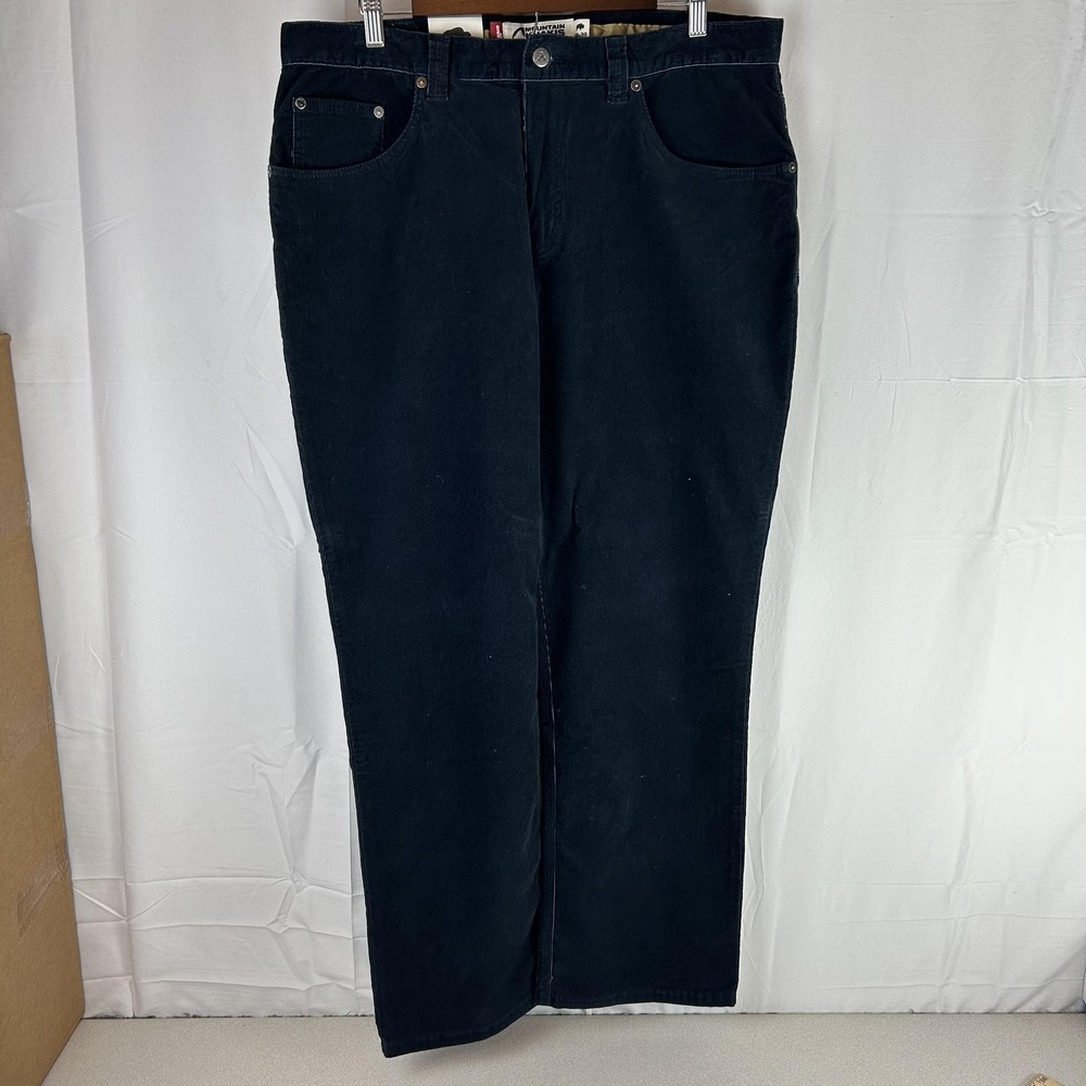 Mountain Khakis Canyon Cord Pant Mens 38x30 Navy Corduroy‎ Classic Fit Stretch